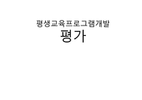 평생교육프로그램 개발평가-1