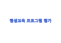 평생교육프로그램 개발평가-5