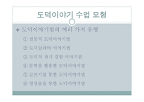도덕 이야기 수업모형 도덕적인 이야기를 말하고 듣고 논의하면서 옳고 좋은 삶 탐구-7