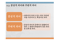 국어의 어휘와 의미론 다의어와 동음어-14