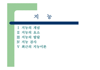 지능과 창의력 레포트-1