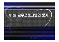 교수 프로그램의 평가-1