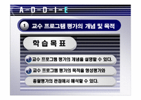 교수 프로그램의 평가-3