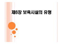 보육학개론 보육시설의 유형-1