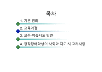청각장애아 교육 사회과 교수-2