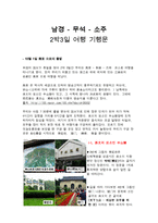 남경 무석 소주 2박 3일 여행 기행문-1