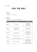 이집트 여행계획서-1