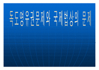 독도 영유권 문제와 국제법상의 문제 보고서-1