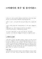 머레이의 욕구 및 동기 이론1-1