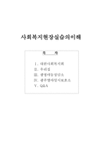 사회복지현장실습의 이해 광주 영아 일시보호소-1
