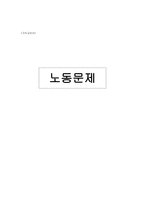 기독교 윤리 노동문제 한국 노동시장의 구조적 특성-1
