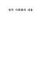 정치사회화의 내용-1