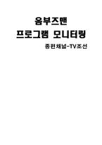 방송 모니터링 옴부즈맨 프로그램 모니터링 종편채널 TV조선-1