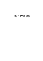 청소년 문제와 보호-1