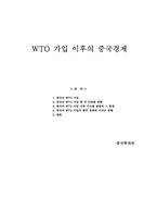 [중국학] WTO 가입 이후의 중국경제-1