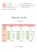 12주 운동프로그램 계획안 퍼스널 트레이너 통합과정-5
