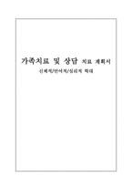 가족치료 및 상담치료 계획서 신체적 언어적 심리적 학대-1