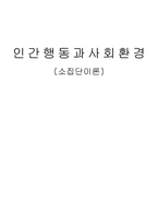 인간 행동과 사회환경 소집단 이론-1