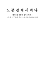 현대 노동시장의 정치사회학 지구화와 현대 노동시장제도-1