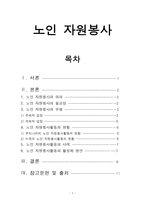 노인 자원봉사 보고서-1