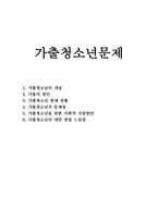 가출청소년 문제 가출청소년을 위한 사회적 지원방안-1