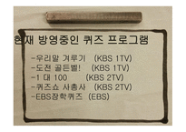 방송 모니터링 대한민국 Quiz프로그램에 대하여-4