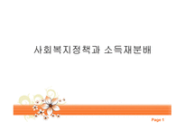 사회복지정책과 소득 재분배-1