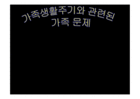 가족생활주기와 관련된 가족문제-1
