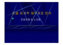 [호텔회계학] 로얄호텔 & 노보텔 재무제표분석-1