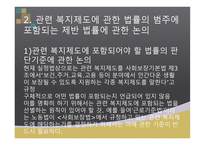 사회복지 관련 복지제도에 관한 법 관련 복지제도에 포함되는 법률의 범위-10