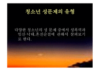 청소년의 성행위 혼전순결 임신 문제-5