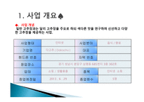 고추장 사업 사업계획서-3