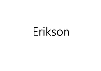 에릭슨 Erikson의 심리사회적 발달이론-1