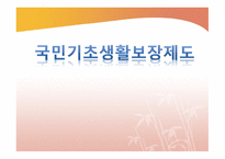 국민기초생활보장제도-1