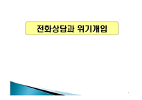 전화상담과 위기개입-1