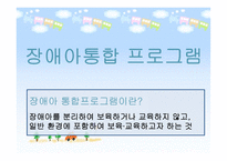 장애아 통합 프로그램-1