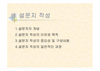 설문지 작성 레포트-1
