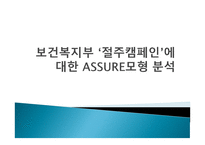 보건복지부 절주 캠페인에 대한 ASSURE모형 분석 보고서-1