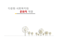 다문화사회복지와 문화적 역량-1