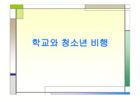 학교와 청소년 비행-1