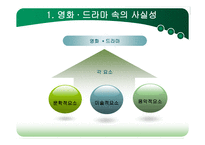 영화와 드라마 속의 사실성-3