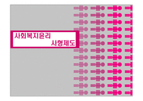 사회복지 윤리 사형제도 조사보고서-1