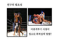 거침없이 로우킥 이종격투기 시청과 청소년 폭력성 영향-7