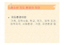 청소년 지도 환경의 의미-3