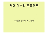역대 정부의 독도정책1-4