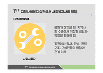 지역사회복지론 지역사회복지 실천에서 사회복지사의 역할-7