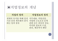 직업상담에서의 직업정보 개요-3
