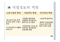 직업상담에서의 직업정보 개요-4