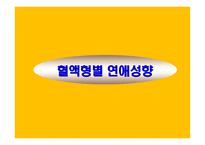혈액형별 연애성향-1