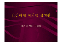 안전하게 지키는 성생활 결혼과 성의 심리학-1